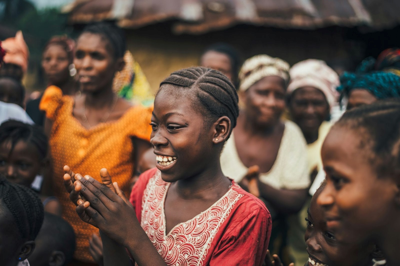 A gathering of African women