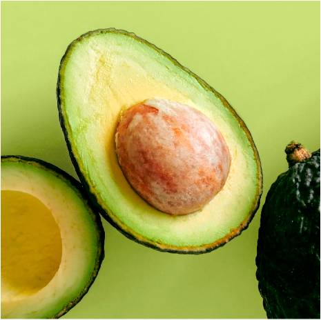 Avocado is high in dietary fibre