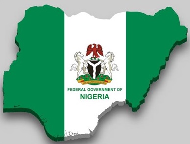 Nigeria map with FGN logo