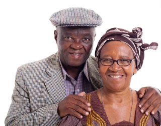 Senior African couple