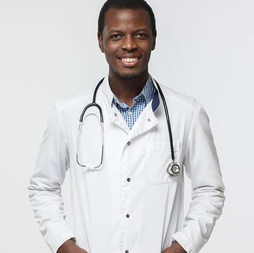 Representation of a black Osteopathic Physician.